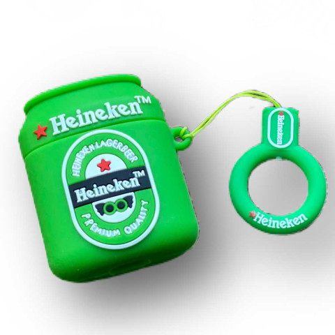 Чехол для AirPods 1/2 "Beer Green"